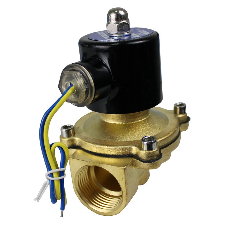 HFS(R) Electric Solenoid Valve Copper Normally Closed for Water Air Gas (12V DC 1IN NPT) - Image 4